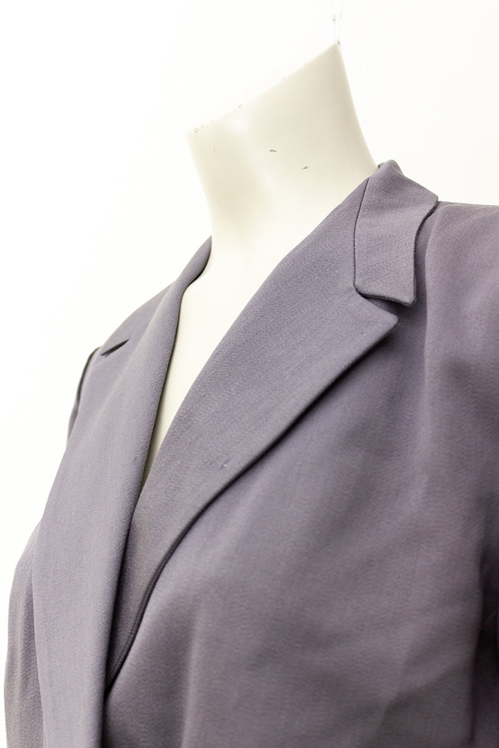 Grijs wollen cropped blazer jasje jaren 80 Jean Paul Gaulthier voor Kashiyama