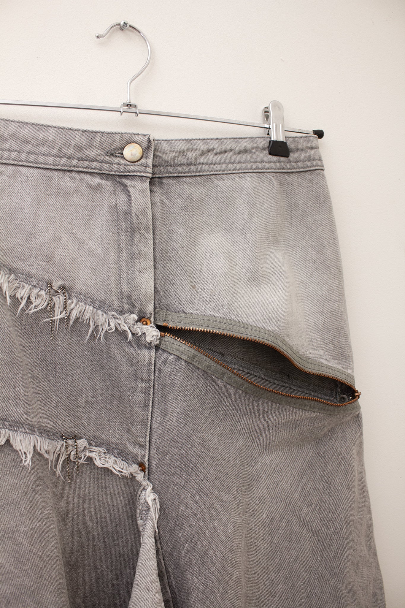Grijze Pinko jeans rok