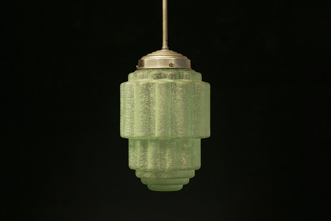 Groene Art Deco lamp Skyscraper