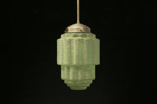 Groene Art Deco lamp Skyscraper