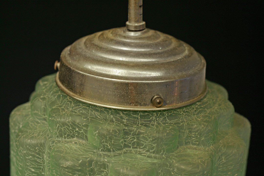Groene Art Deco lamp Skyscraper