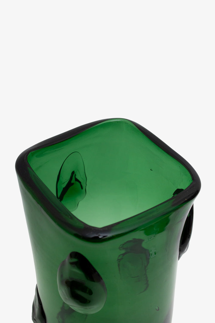 Groene glazen 60's Empoli Italy vaas
