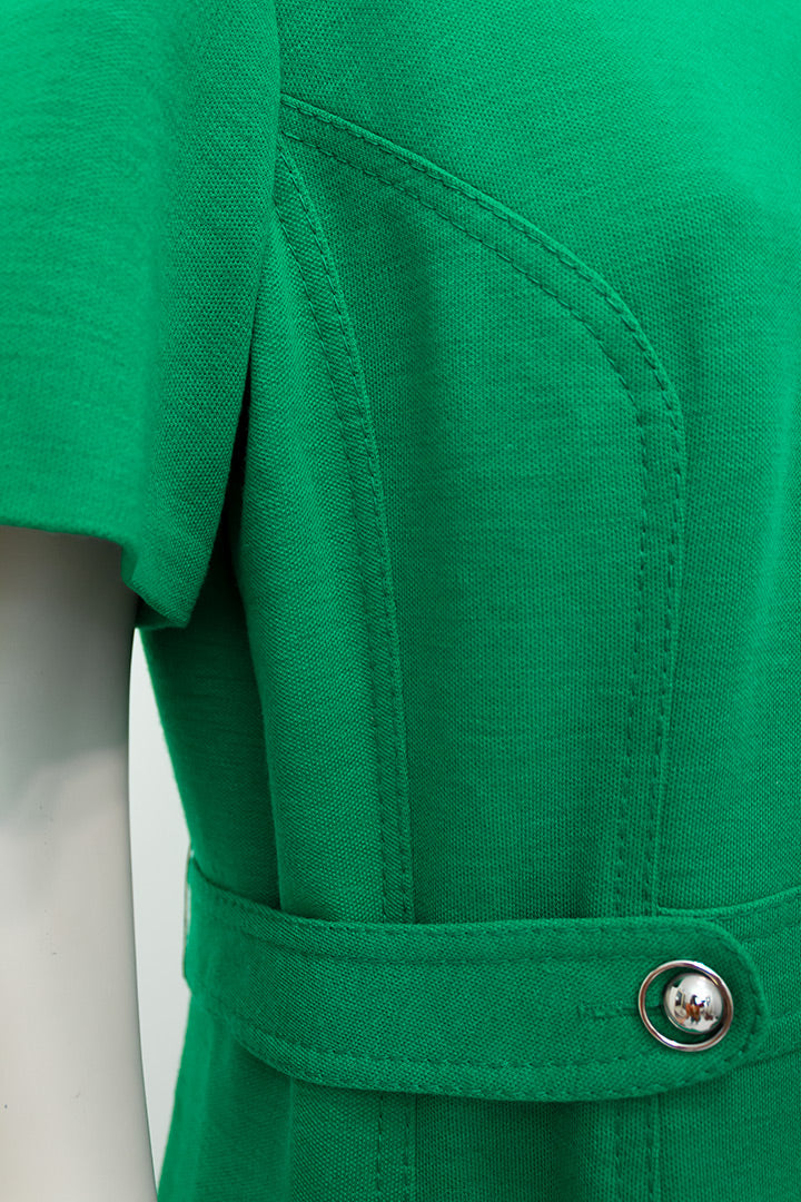 Groene wollen jurk Degn Design Denmark vintage
