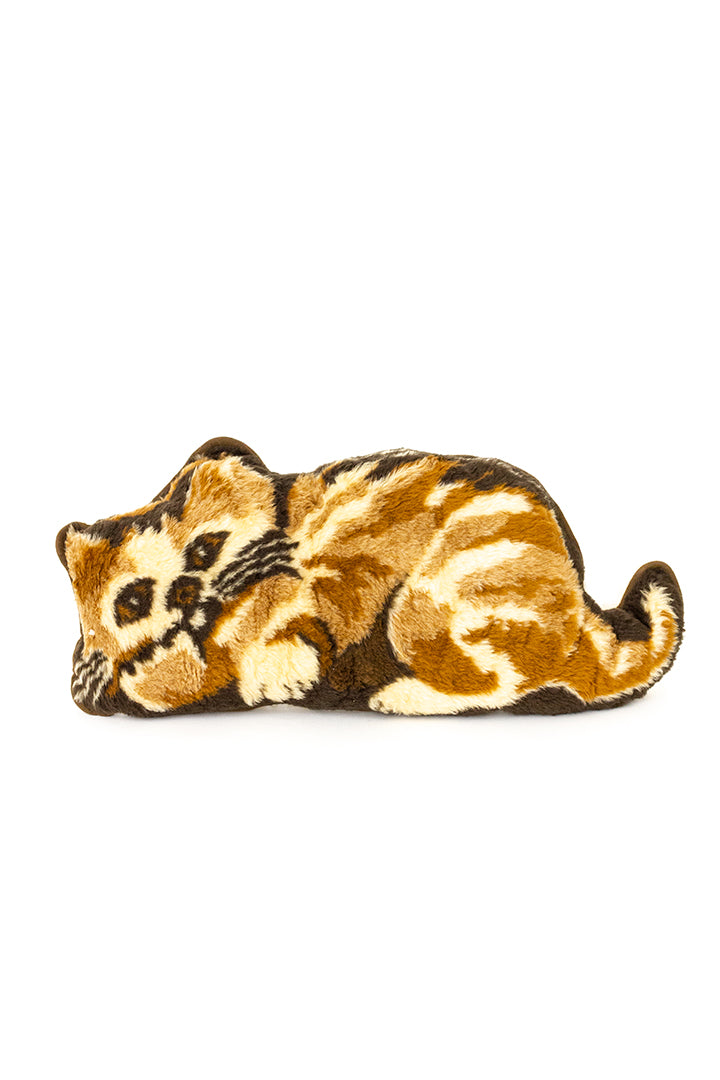 Groot vintage kat kussen van 100% schapenwol met magneten