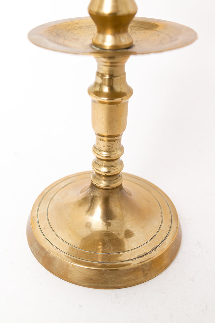 Grote 5-armige messing kandelaar vintage