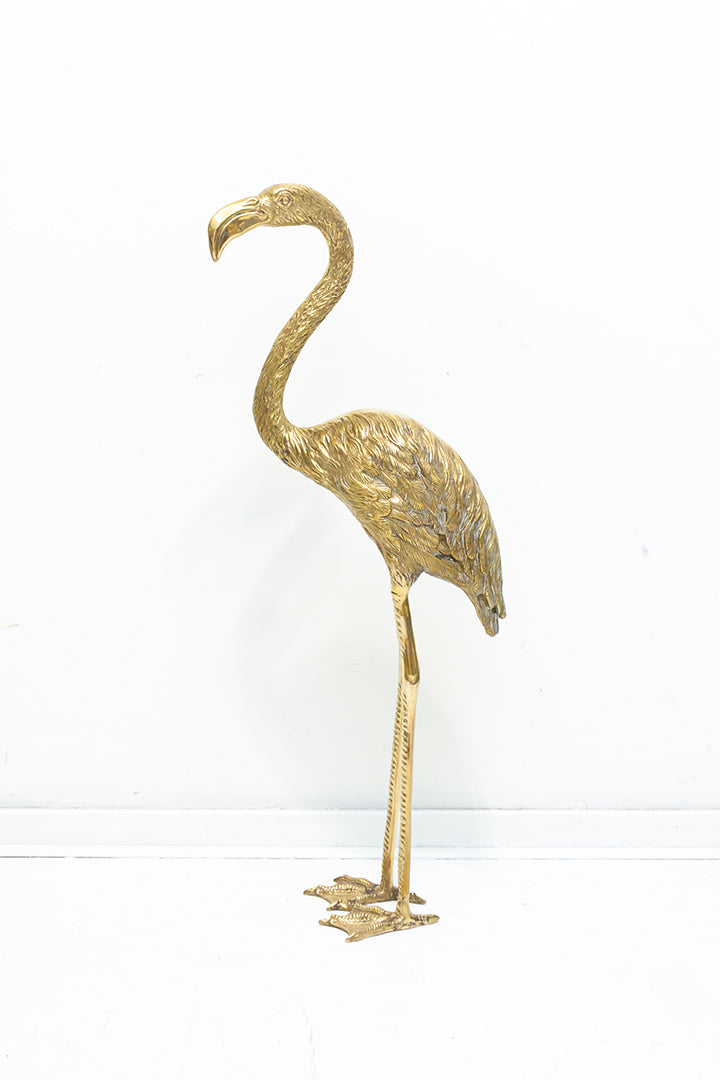 Grote messing flamingo’s vintage - set van 2