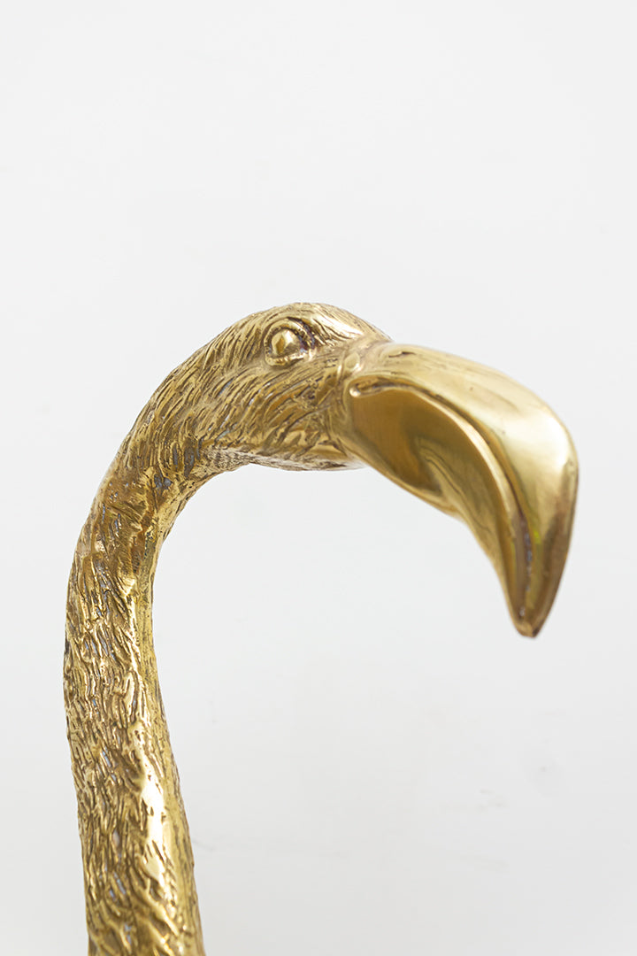 Grote messing flamingo’s vintage - set van 2