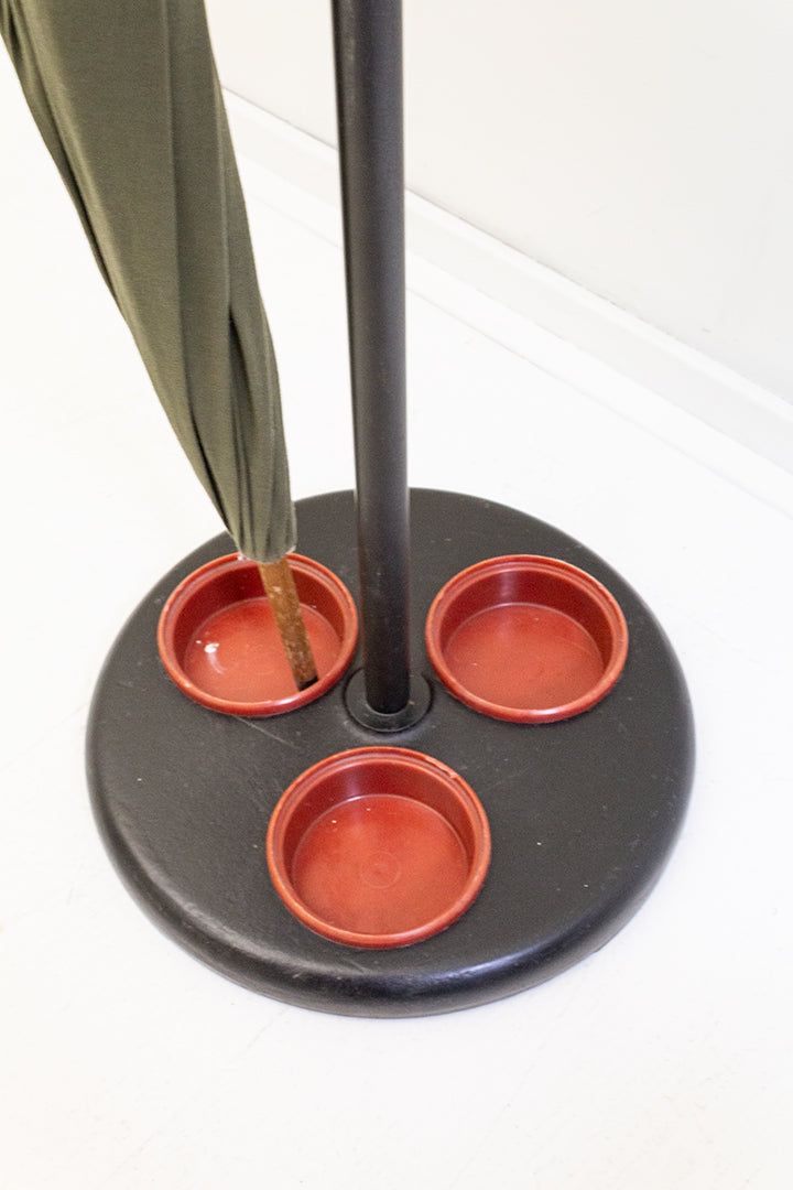 Hago kapstok zwart/rood met parapluhouder jaren 60