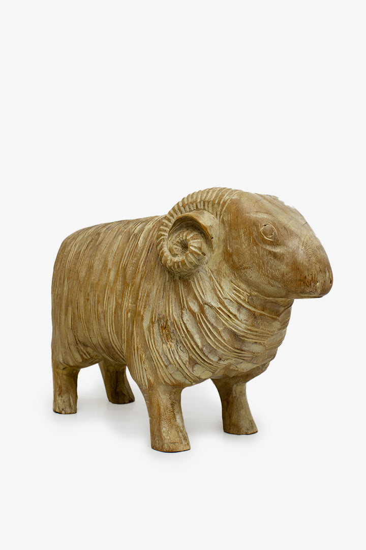 Handbewerkte vintage houten ram beeld