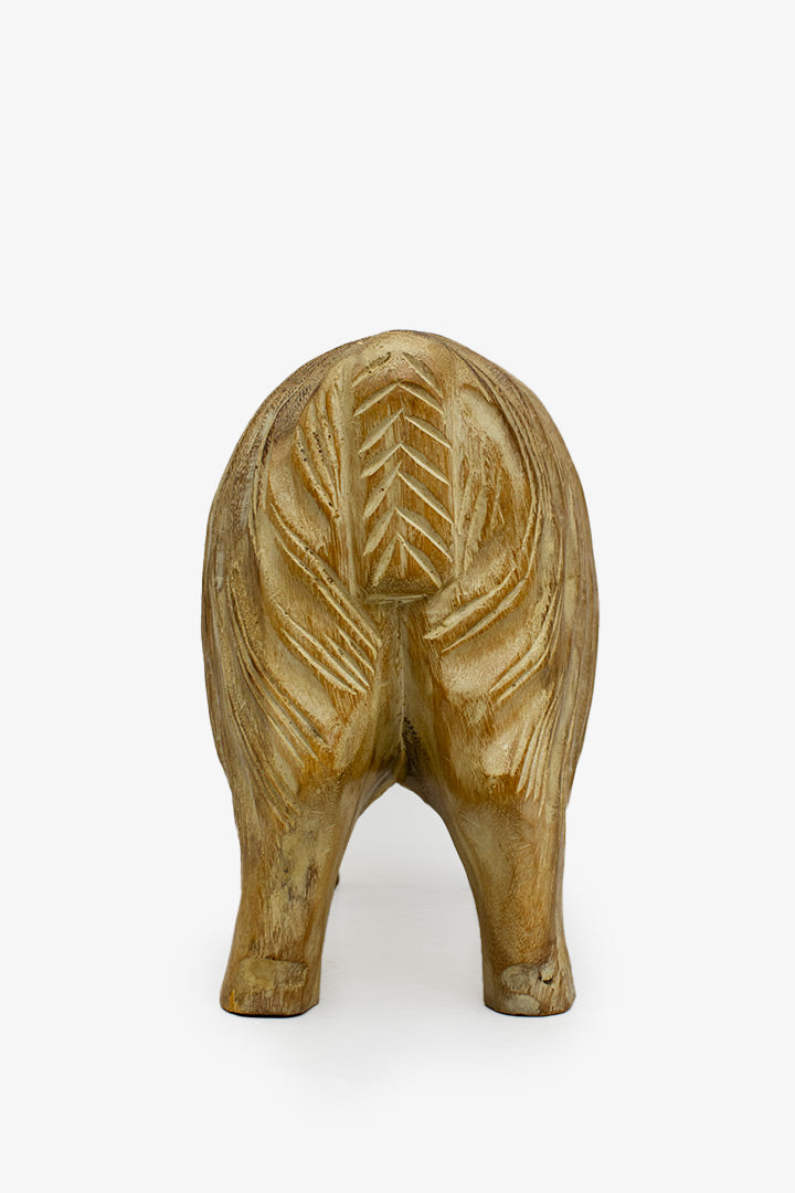 Handbewerkte vintage houten ram beeld