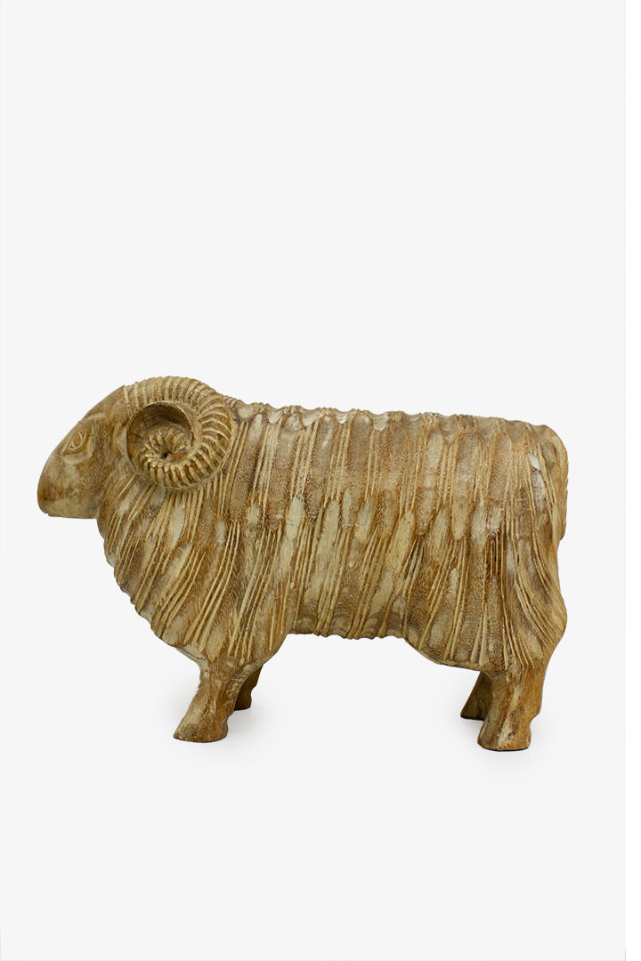Handbewerkte vintage houten ram beeld