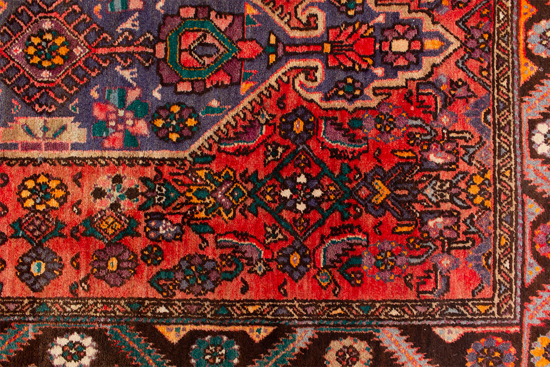 Handgeknoopt Perzisch vloerkleed vintage koraalrood 161 x 101 cm