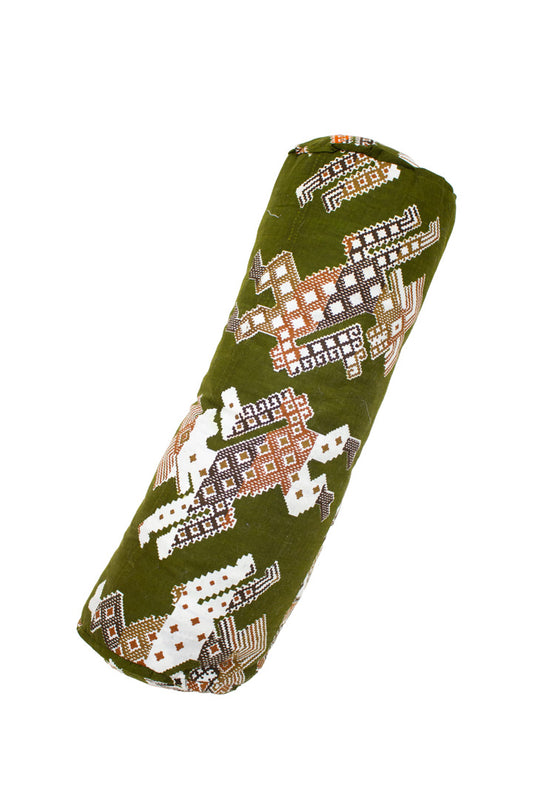 Indonesisch rolkussen Bantal Guling van vintage batik stof