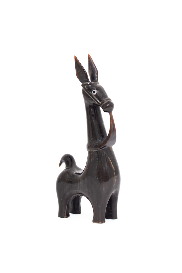 Houten alpaca beeldje