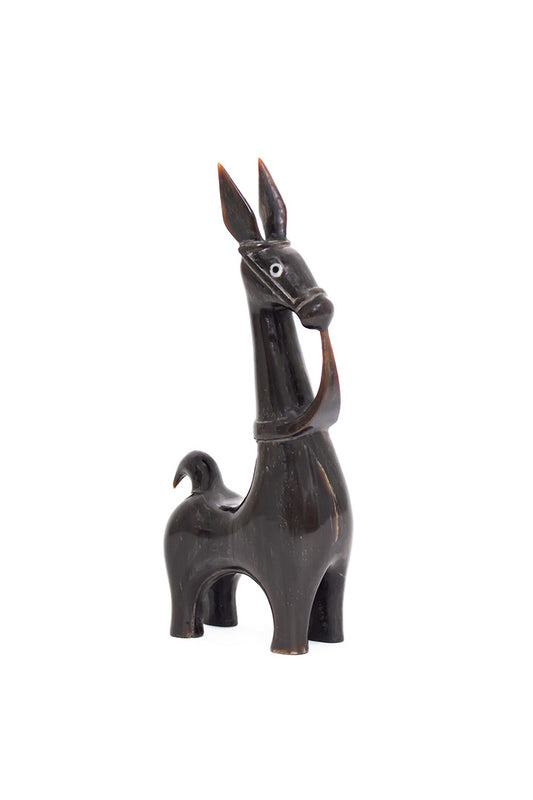 Houten alpaca beeldje