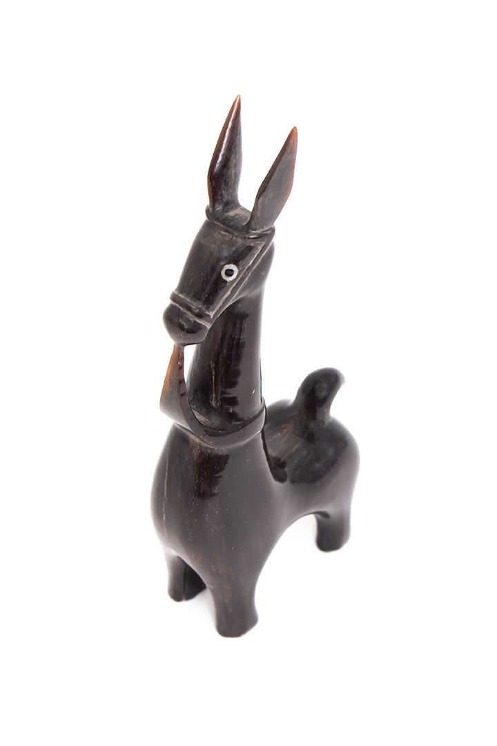 Houten alpaca beeldje