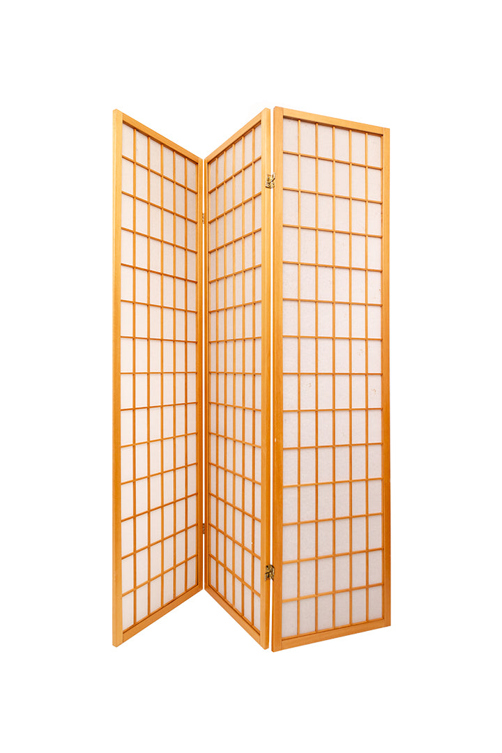 Houten kamerscherm met rijstpapier Japanse stijl