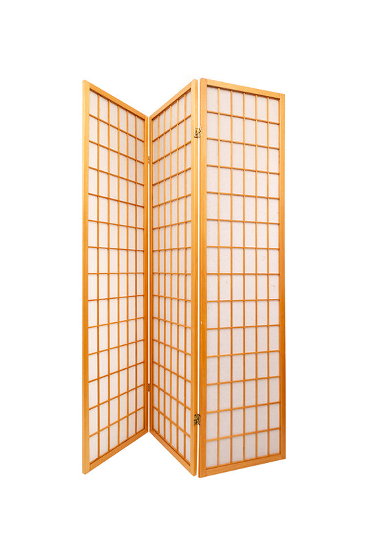 Houten kamerscherm met rijstpapier Japanse stijl