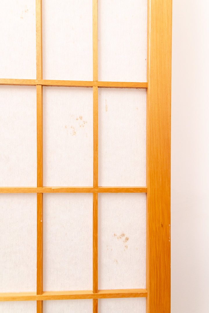 Houten kamerscherm met rijstpapier Japanse stijl