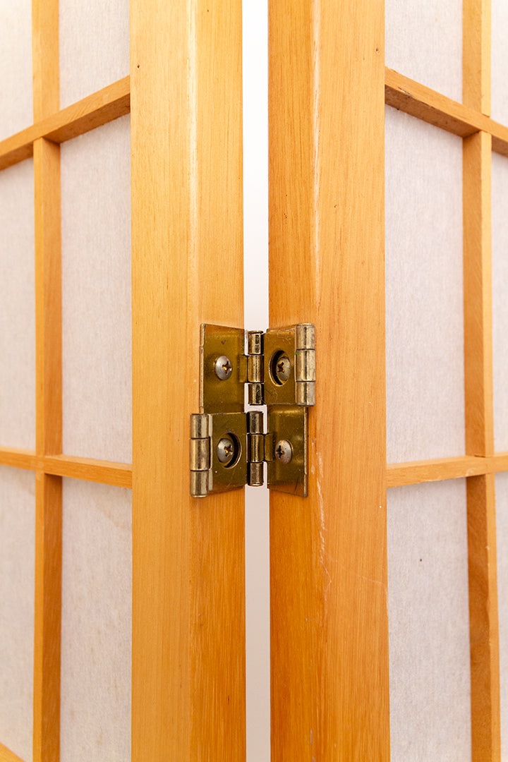 Houten kamerscherm met rijstpapier Japanse stijl