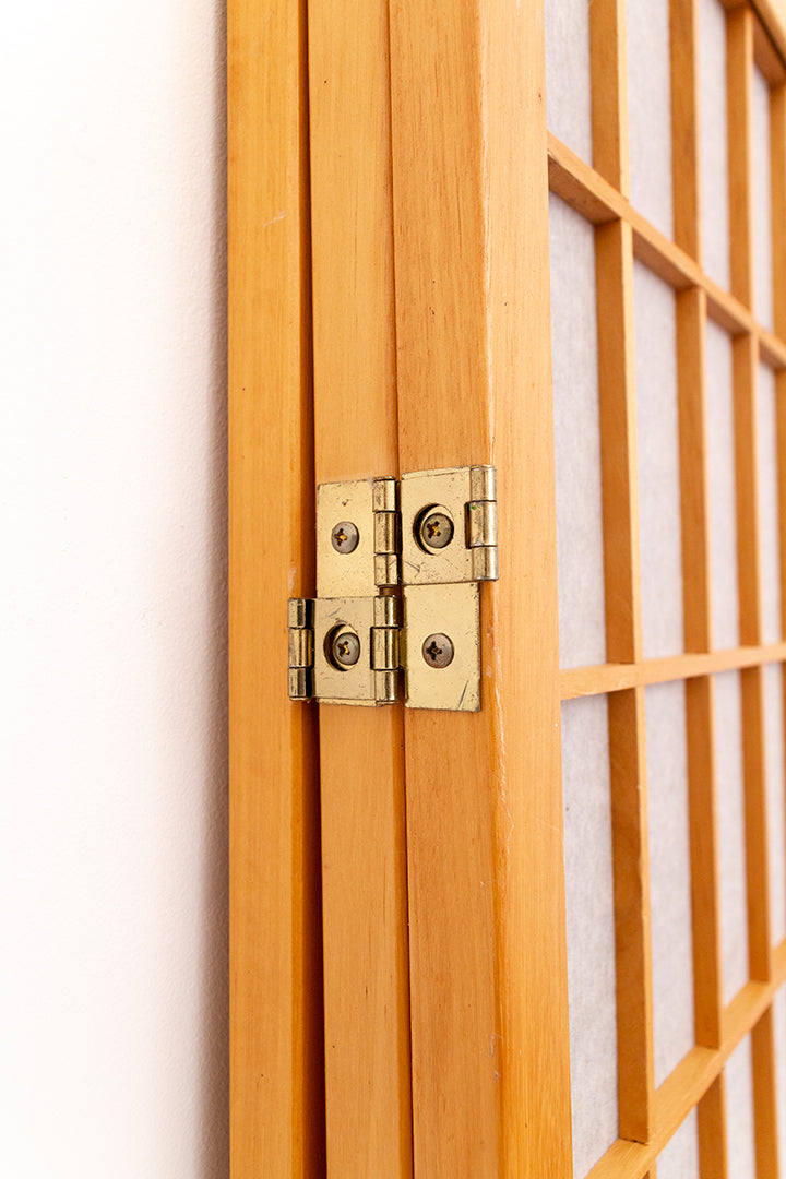 Houten kamerscherm met rijstpapier Japanse stijl