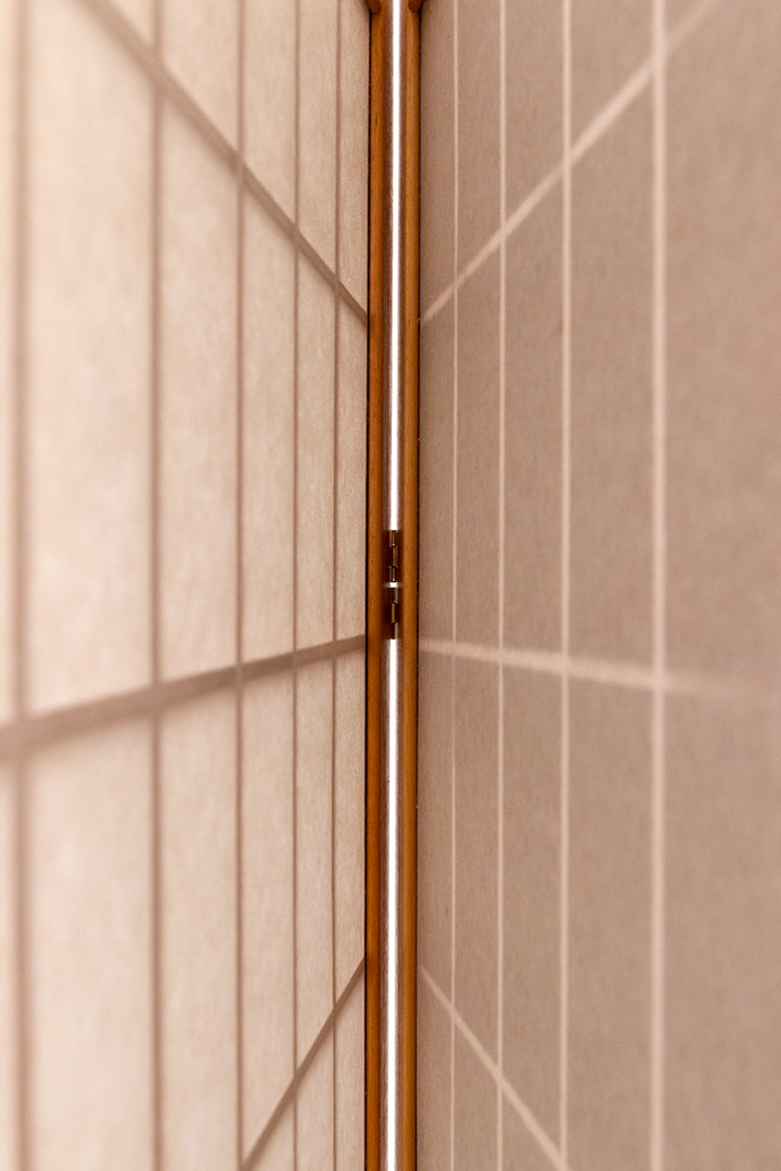 Houten kamerscherm met rijstpapier Japanse stijl