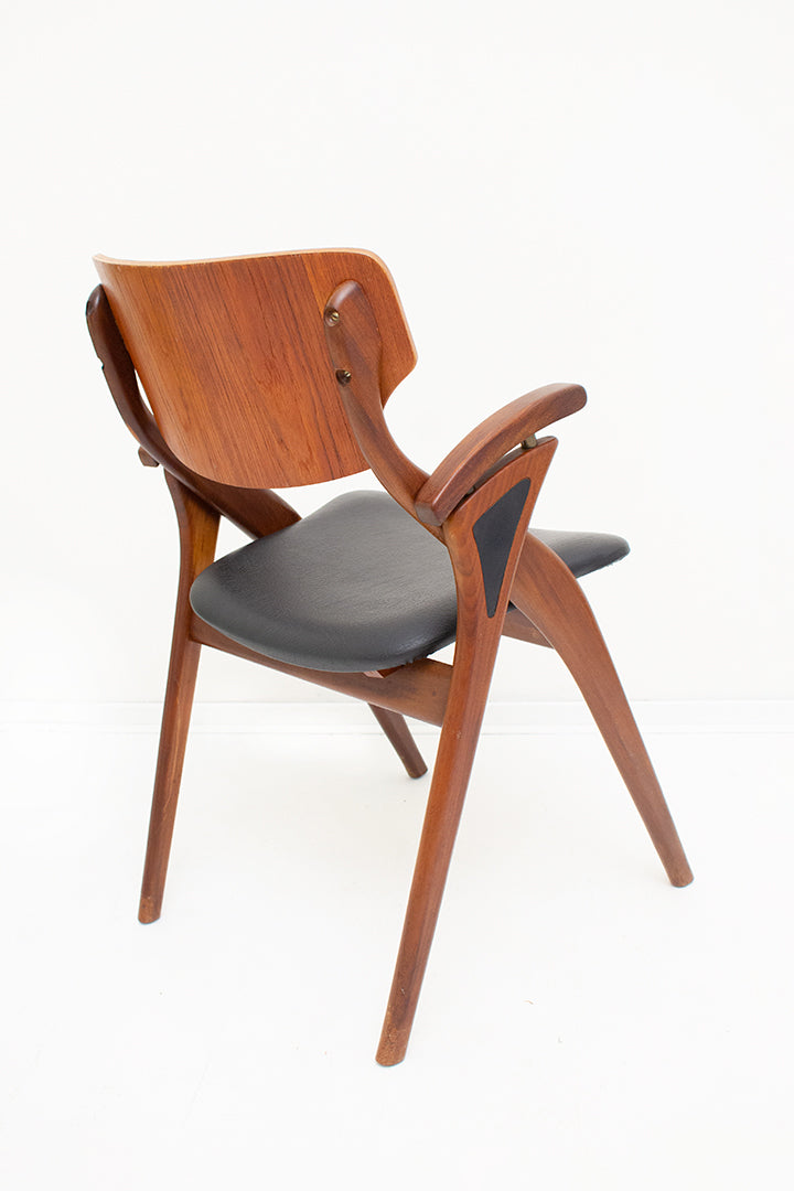 Hovmand Olsen ‘schaar’ stoel  Deens design jaren 60 palissander hout
