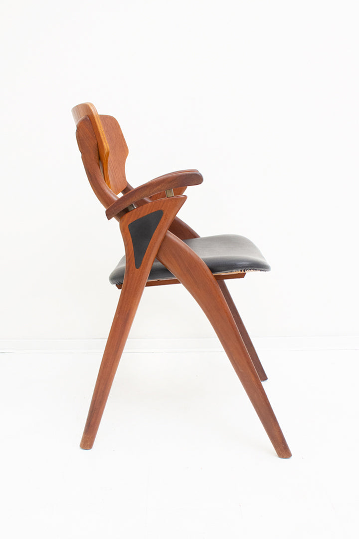 Hovmand Olsen ‘schaar’ stoel  Deens design jaren 60 palissander hout