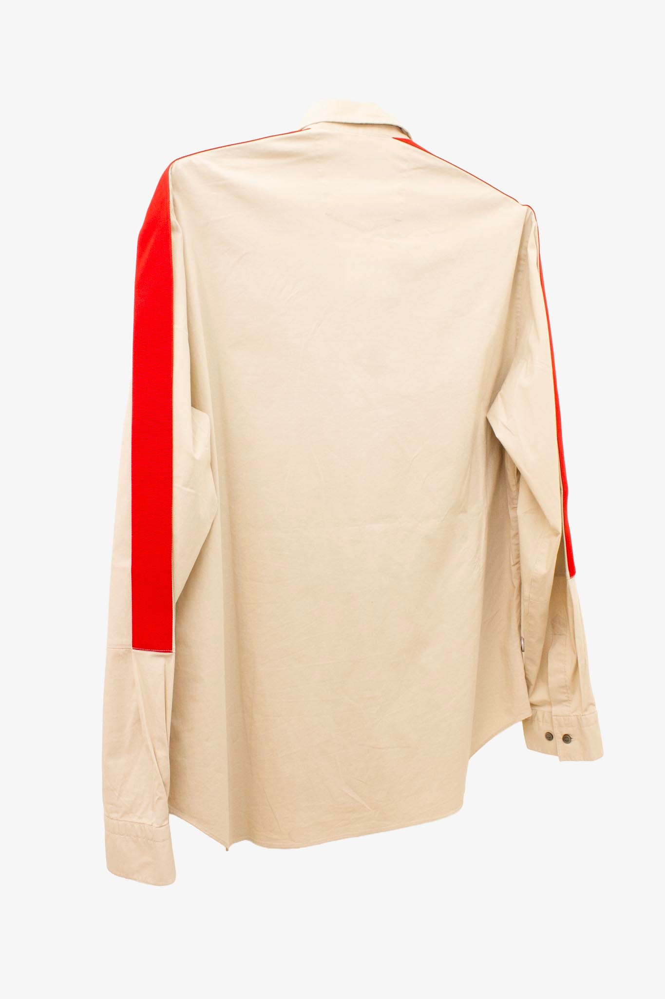 Hugo Boss set (overhemd en pantalon) met rood contrast band