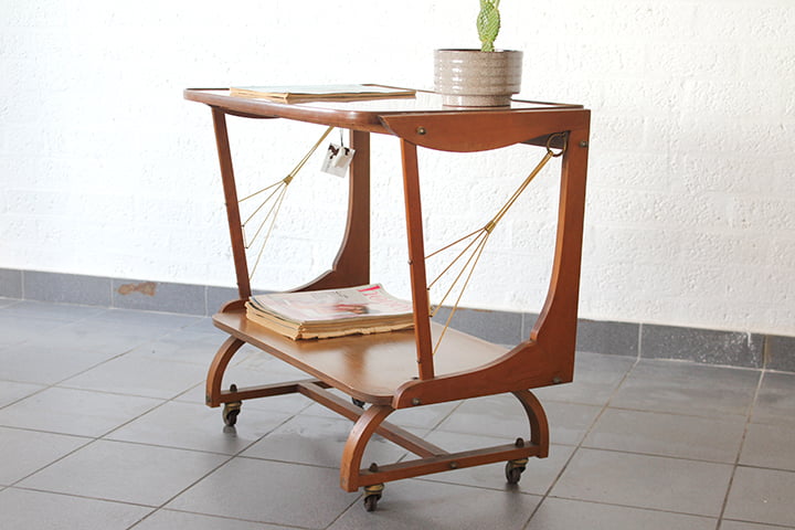 Jaren 50 Art Deco bijzettafel / serveertafel