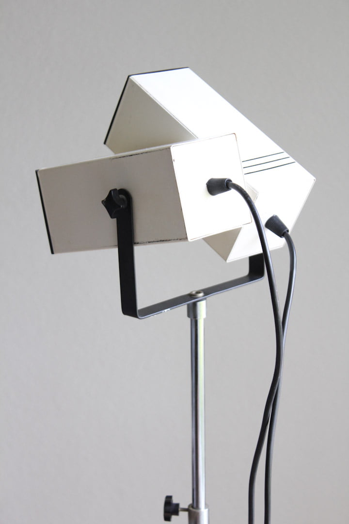 Vintage dubbele vloerlamp 'verrekijker'