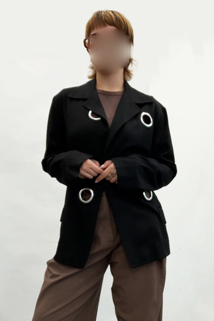 Yohji Yamamoto jasje met zeilringen