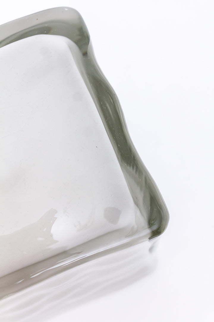 Ikea Iviken lamp ijsblok van glas jaren 90