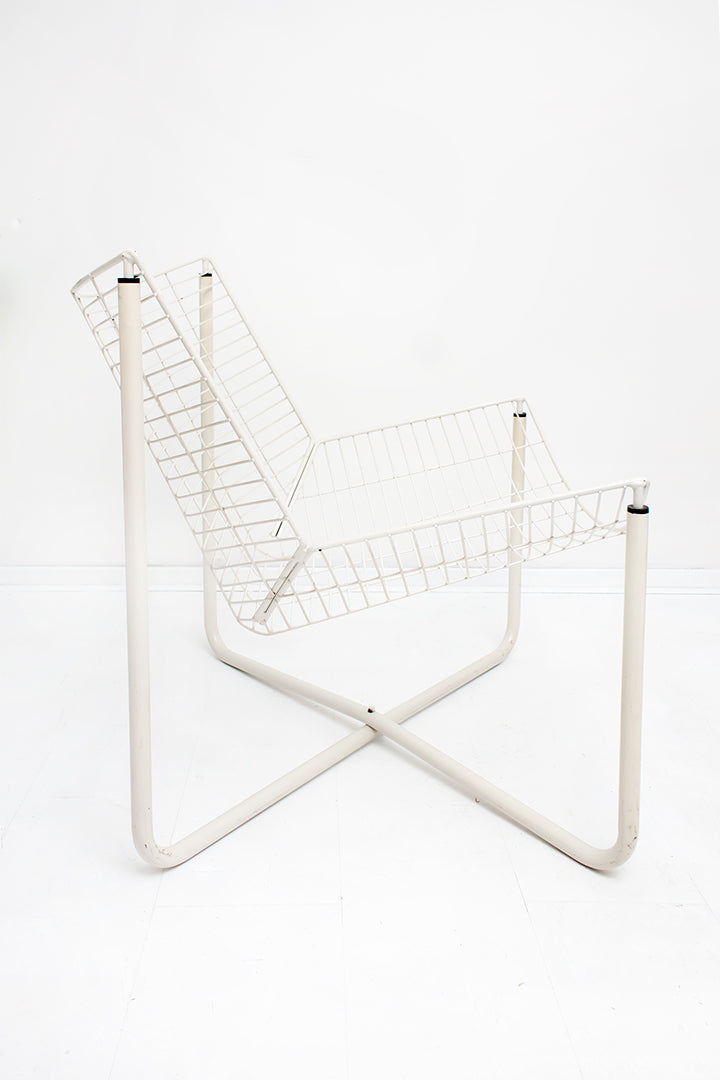 Ikea Järpen Niels Gammelgaard draadstoel fauteuil wit