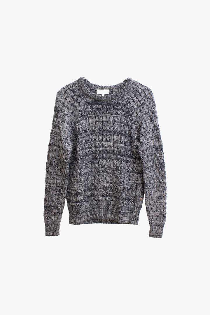 Isabel Marant Etoile grijze merino wollen gebreide trui 