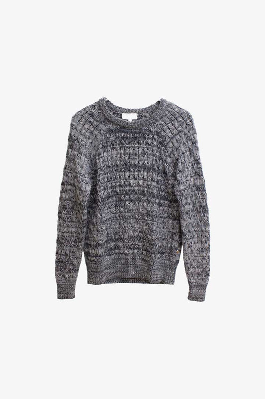 Isabel Marant Etoile grijze merino wollen gebreide trui 