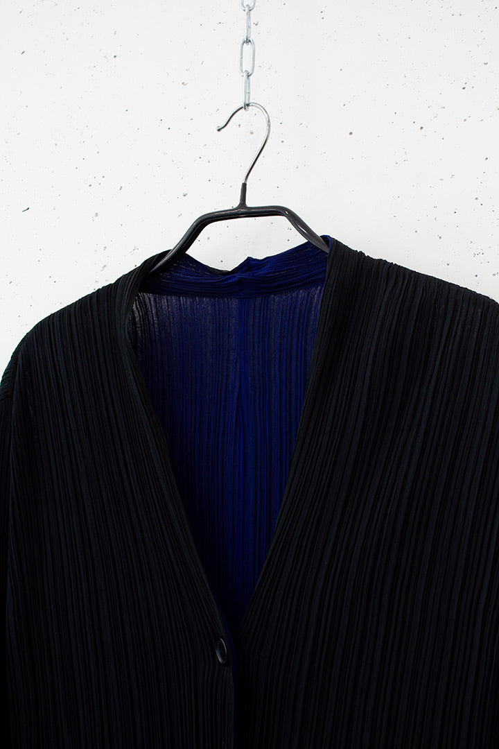 Issey Miyake Homme Plisse SS23 (Satoshi Kondo) blouse met lange achterkant