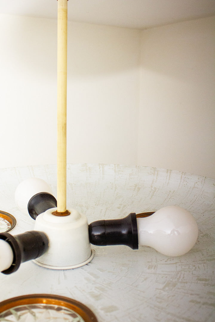 Italiaanse jaren 50 hanglamp glas Art Deco Fontana Arte-stijl