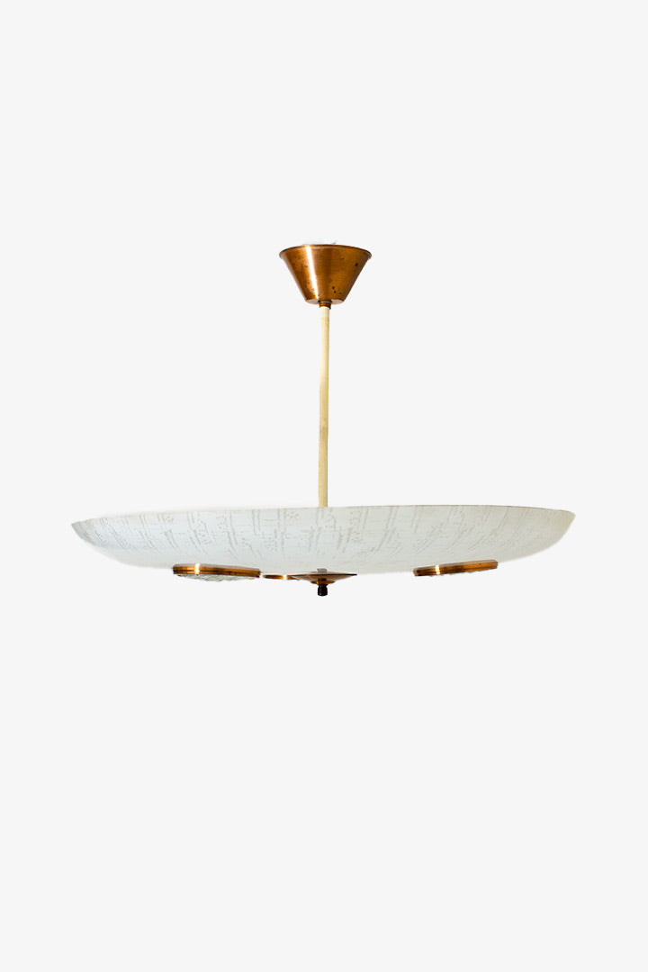 Italiaanse jaren 50 hanglamp glas Art Deco Fontana Arte-stijl
