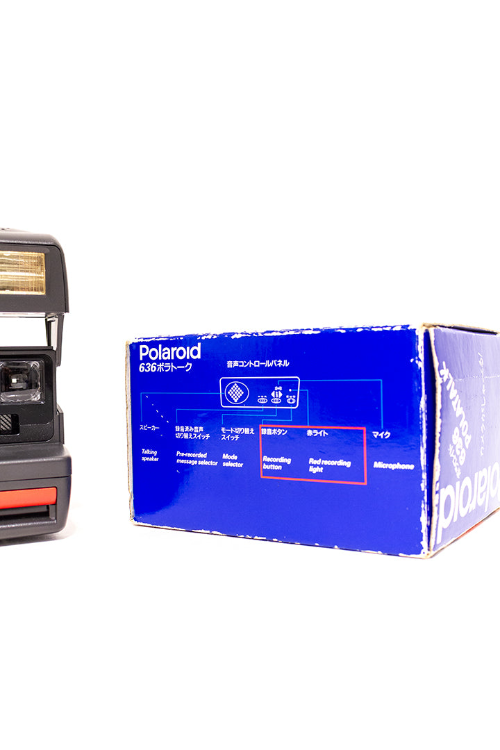 Japanse Polaroid 636 Polatalk + originele doos + handleiding