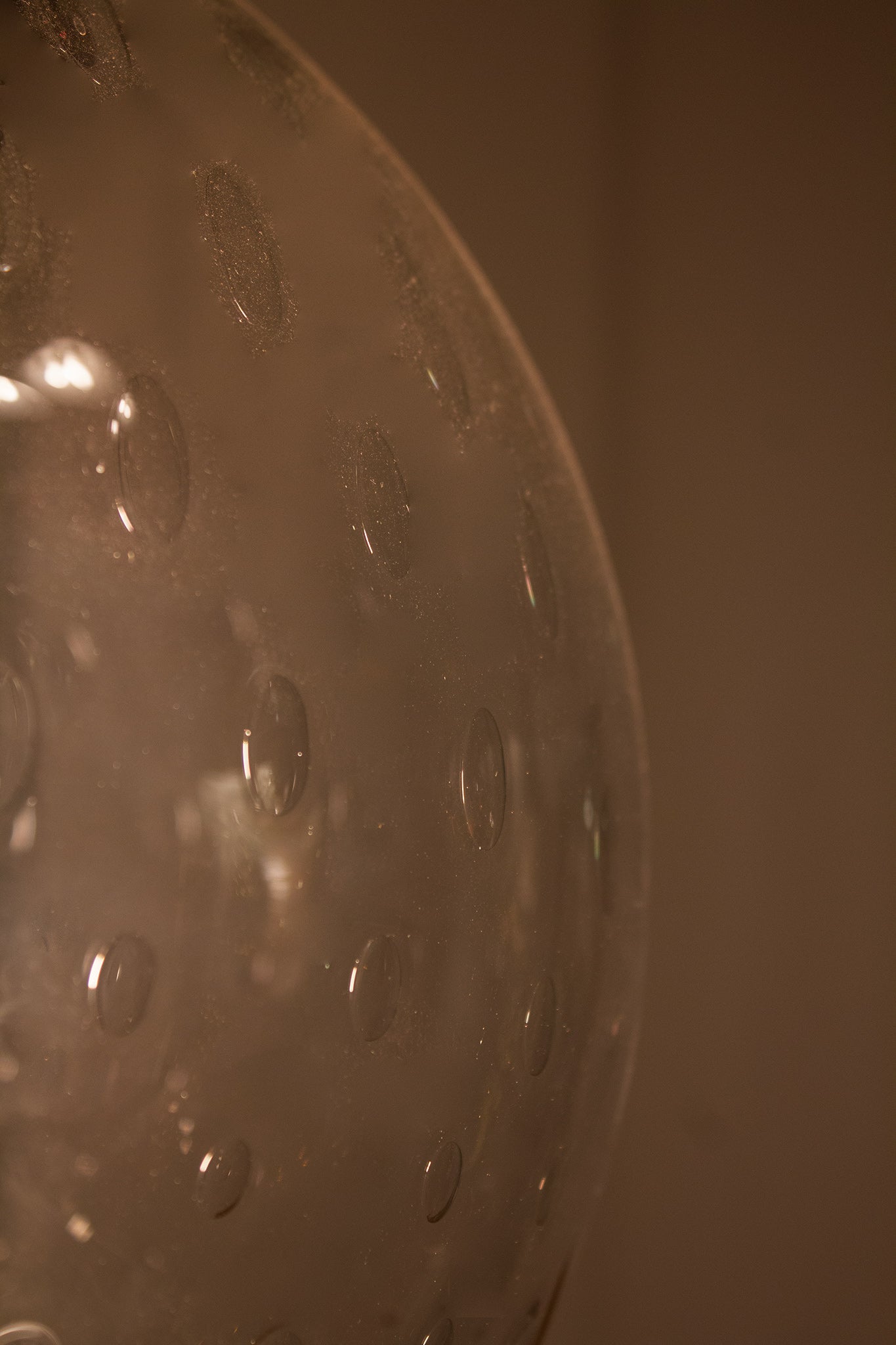 Jaren 60 vintage Raak Amsterdam glazen bol hanglamp