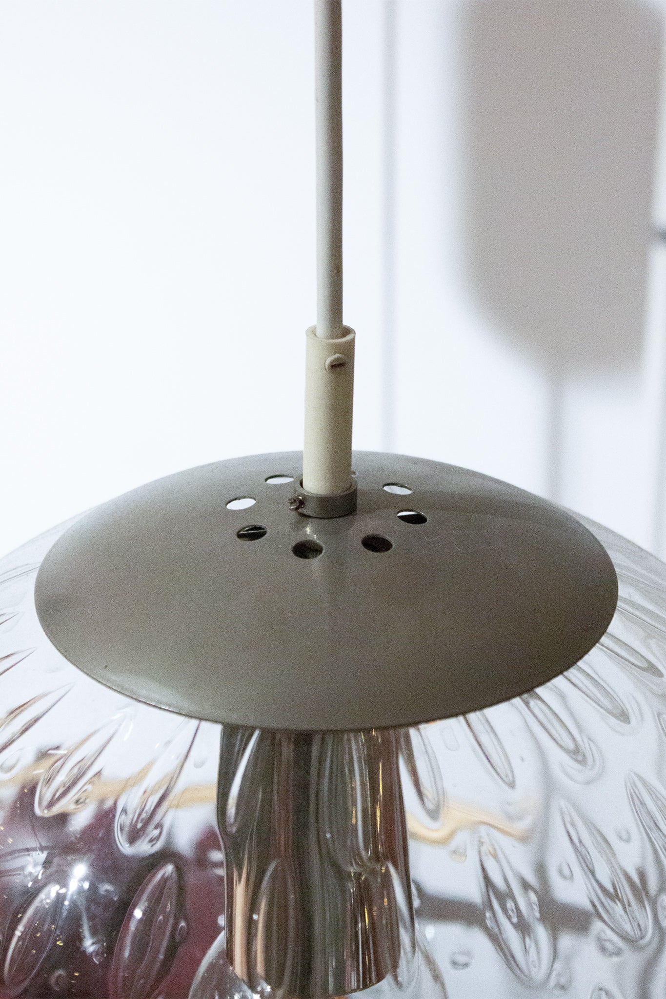 Jaren 60 vintage Raak Amsterdam glazen bol hanglamp