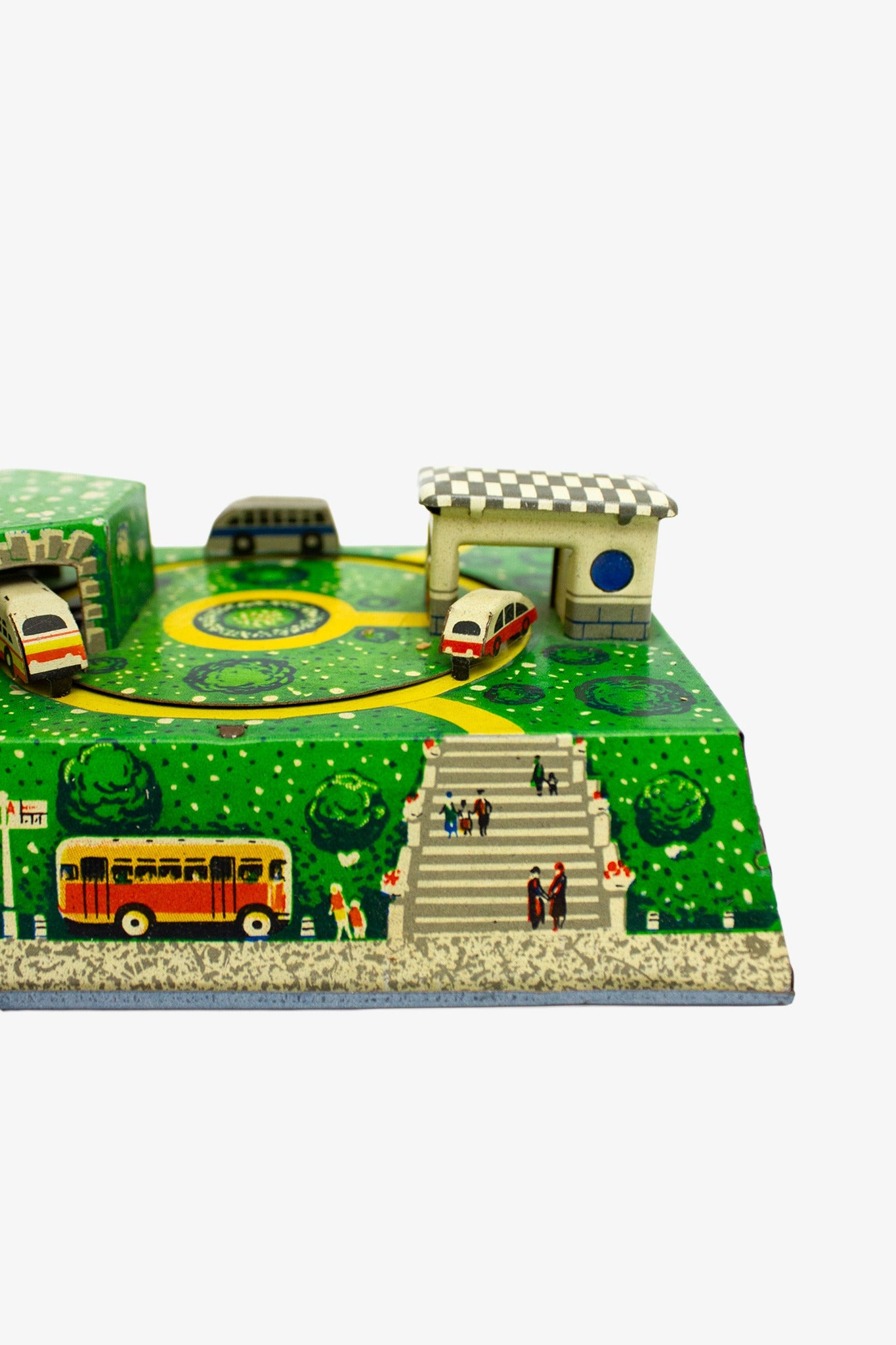 Jaren 60 USSR mechanisch opwindbaar speelgoed ‘Abtotpacca’ autosnelweg 