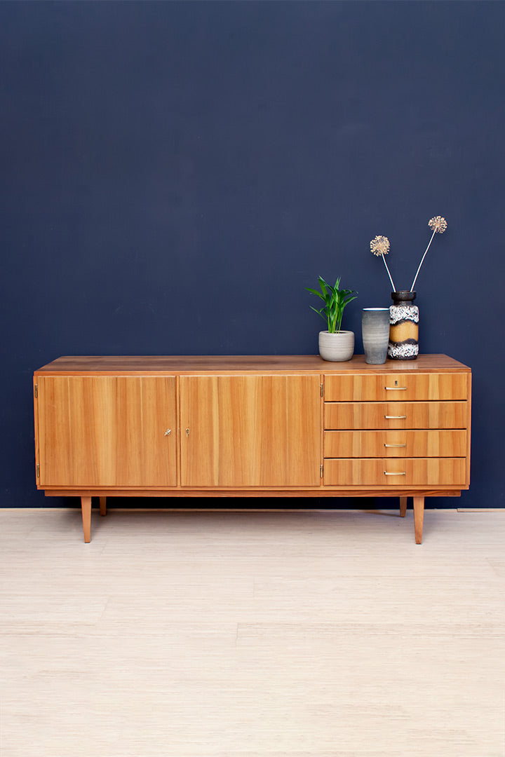 Jaren 60 dressoir met teak fineer Paschen Duitsland