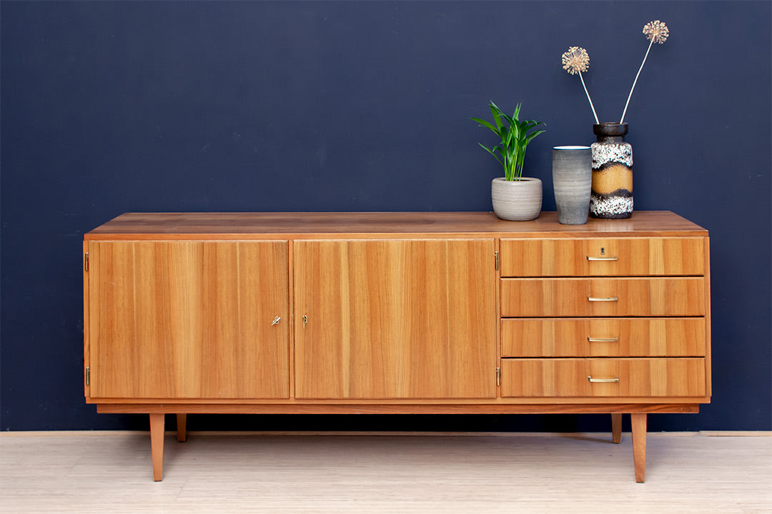 Jaren 60 dressoir met teak fineer Paschen Duitsland