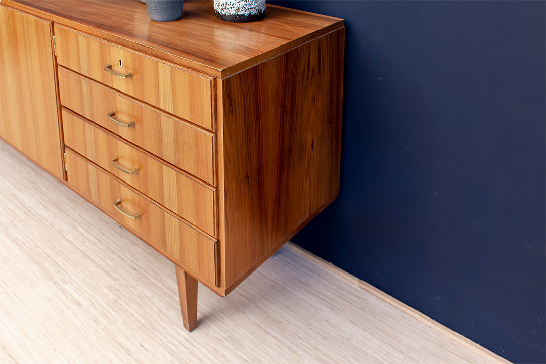 Jaren 60 dressoir met teak fineer Paschen Duitsland