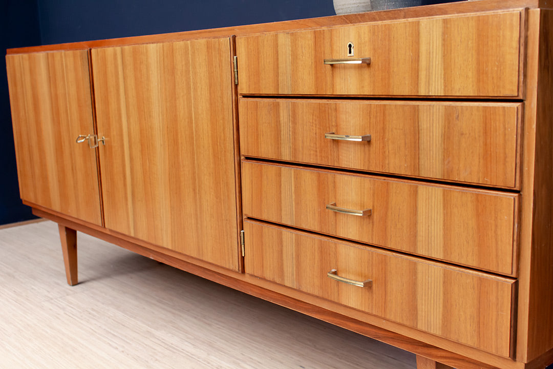 Jaren 60 dressoir met teak fineer Paschen Duitsland
