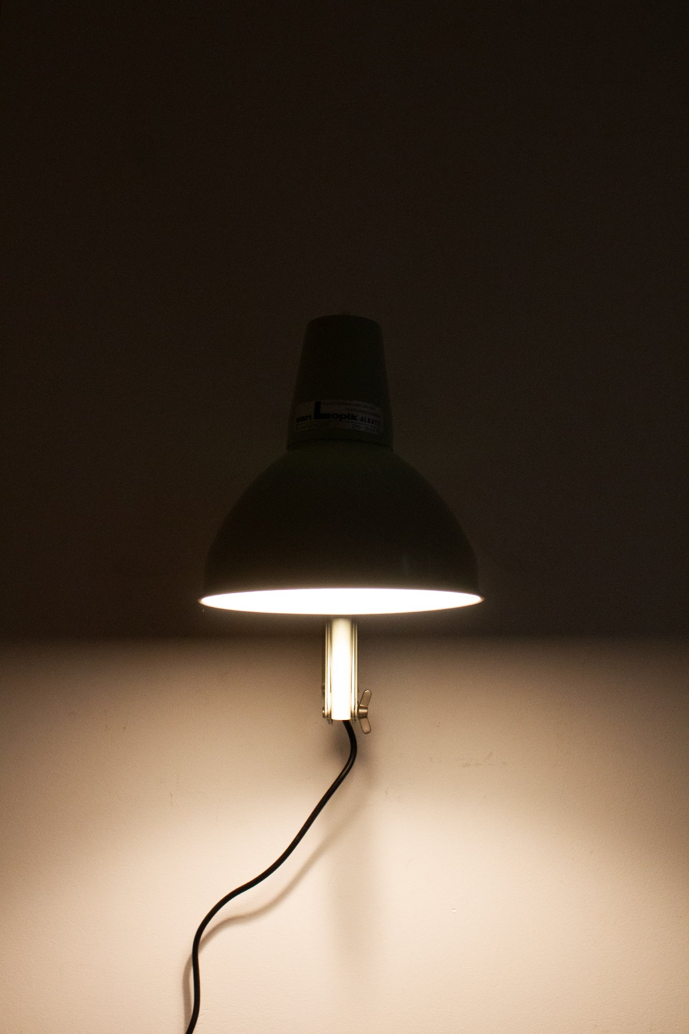 60’s grijze industriële schaarlamp SIS Duitsland