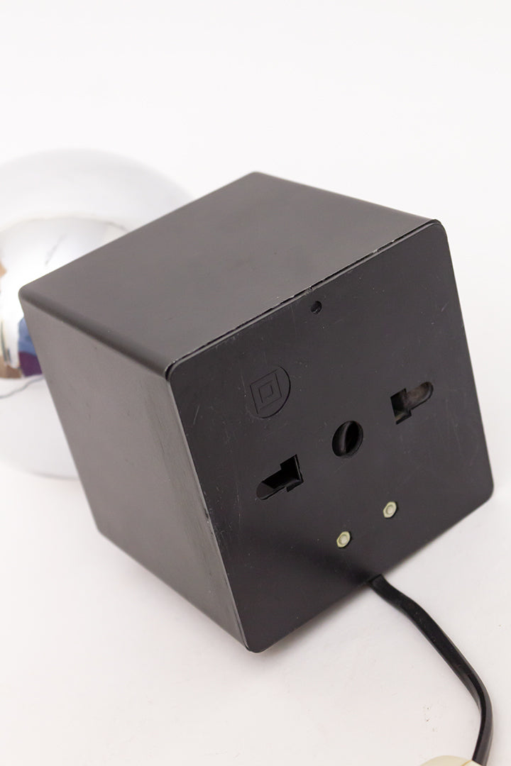 Jaren 70 Philips tafellamp met zilverkleurige bol