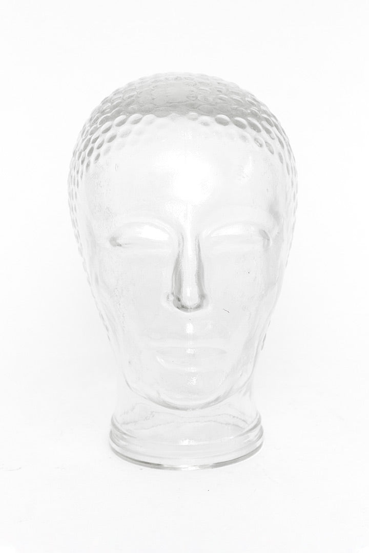 Jaren 70 hoofd van glas vintage